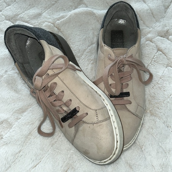 Brunello cucinelli very soft nubuck leather and wool shoes size 8 - 38 - Picture 2 of 13